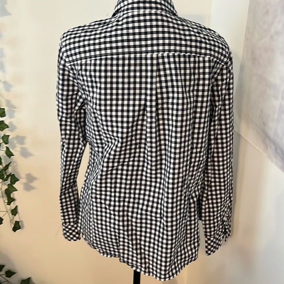 TALBOTS black and white button down shirt - Picture 4 of 4